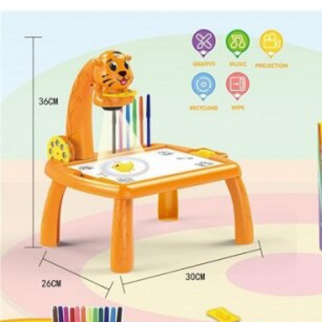 PACK 4 CUADERNOS MAGICOS GRATIS 🎁ESCRITORIO DE APRENDIZAJE CON PROYECTOR LED 🧸
