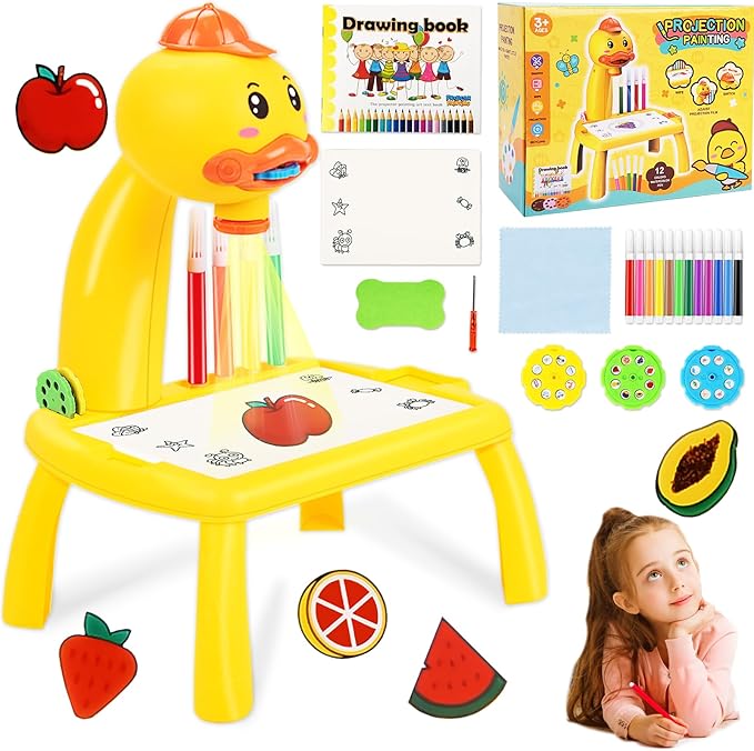 PACK 4 CUADERNOS MAGICOS GRATIS 🎁ESCRITORIO DE APRENDIZAJE CON PROYECTOR LED 🧸